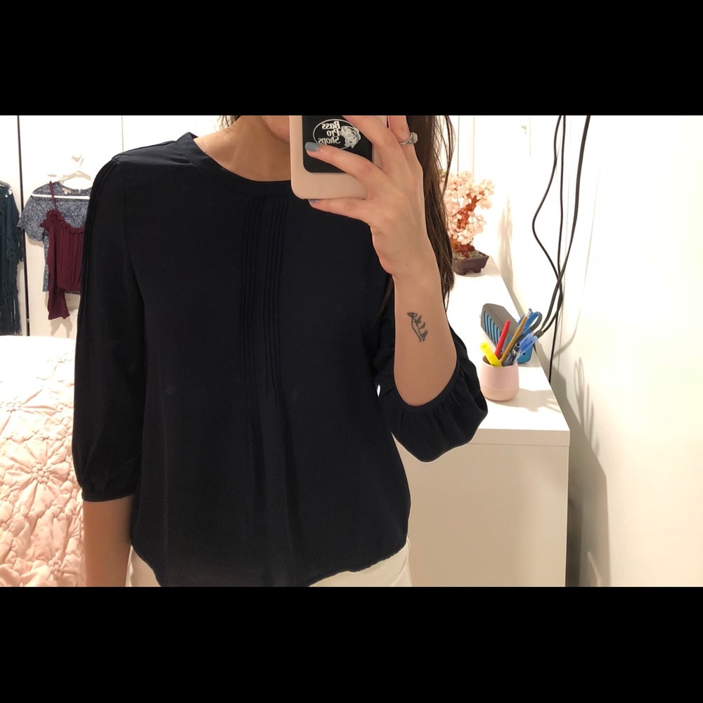 Navy blouse